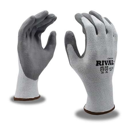 Cordova High-Performance Cut-Resistance, Steel, Glass Gloves, White HPPE/White PU, Rival, L, PR 3712L